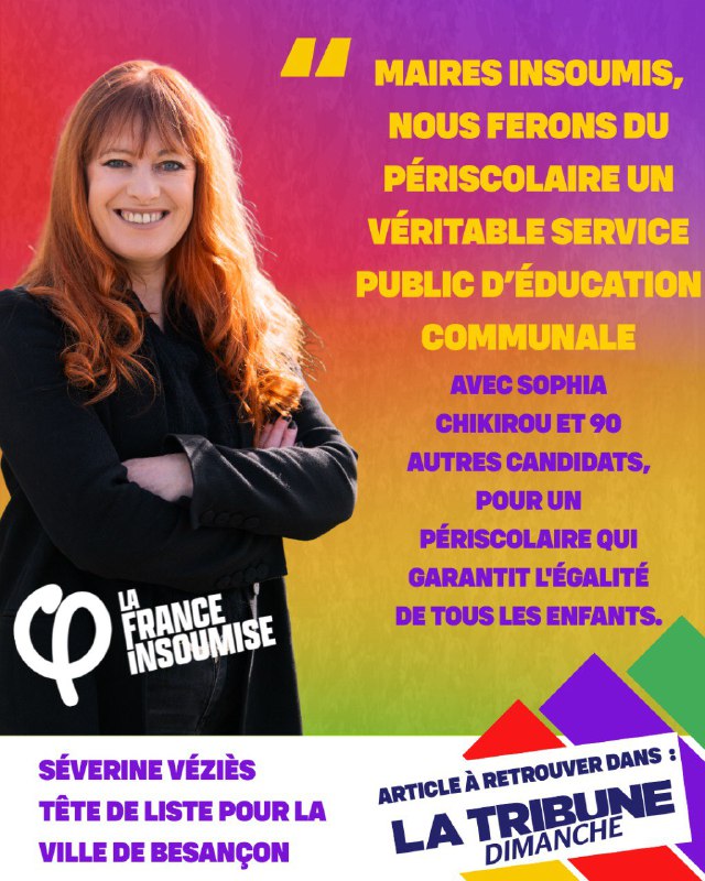 Pour l&rsquo;émancipation de nos enfants : À Besançon, nous ferons du périscolaire un véritable service public communal