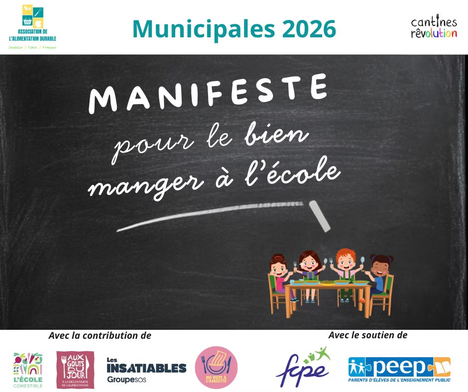 Pour nos enfants : une cantine bio, locale et accessible à tous et toutes !